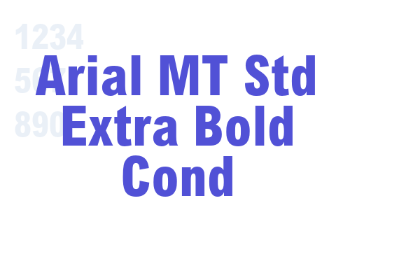 Arial MT Std Extra Bold Cond