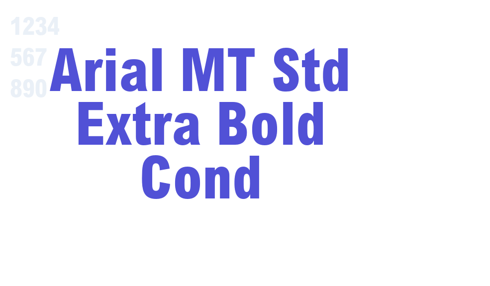 Arial MT Std Extra Bold Cond-font-download