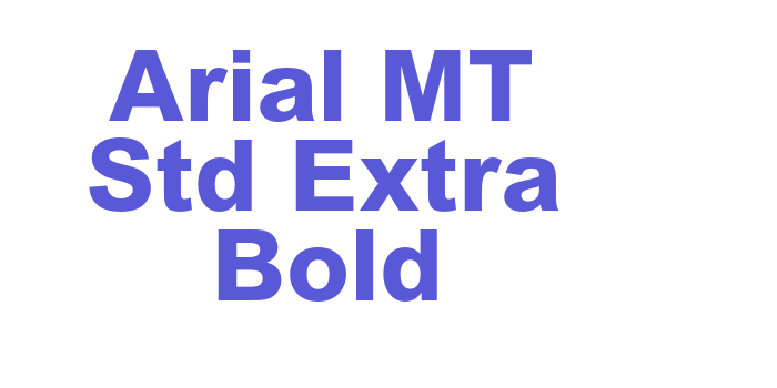 Arial MT Std Extra Bold Font Download