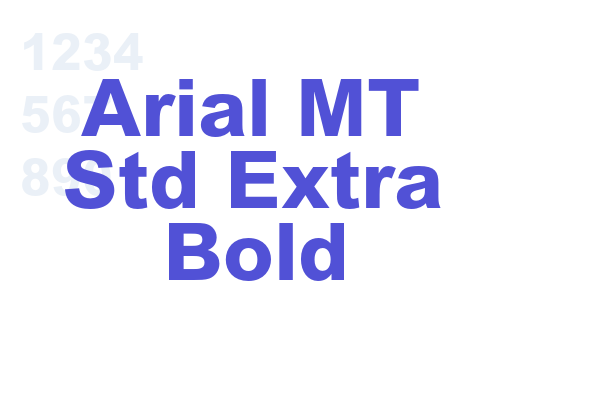 Arial MT Std Extra Bold