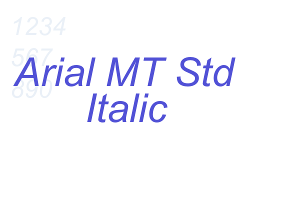 Arial MT Std Italic