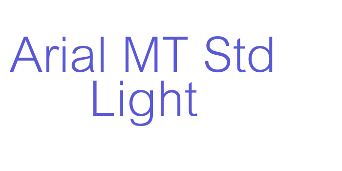 Arial MT Std Light Font