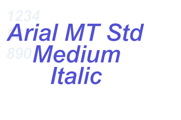 Arial MT Std Medium Italic