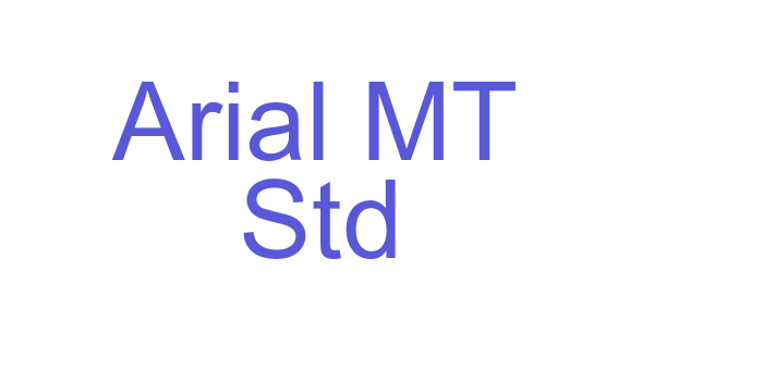 Arial MT Std Font