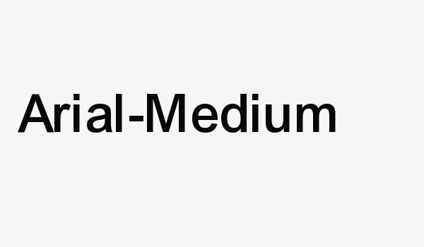 Arial-Medium Font