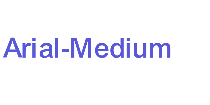 Arial-Medium Font