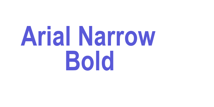 Arial Narrow Bold Font Download