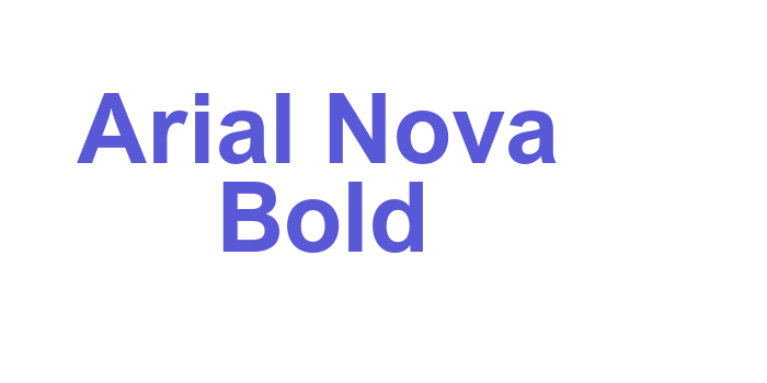 Arial Nova Bold Font Download