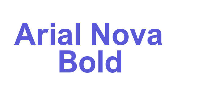 Arial Nova Bold Font