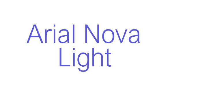 Arial Nova Light Font Download