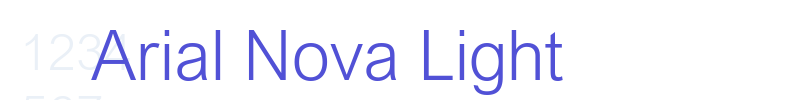 Arial Nova Light-font