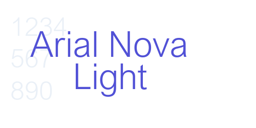 Arial Nova Light