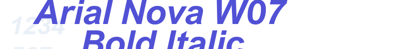 Arial Nova W07 Bold Italic-font