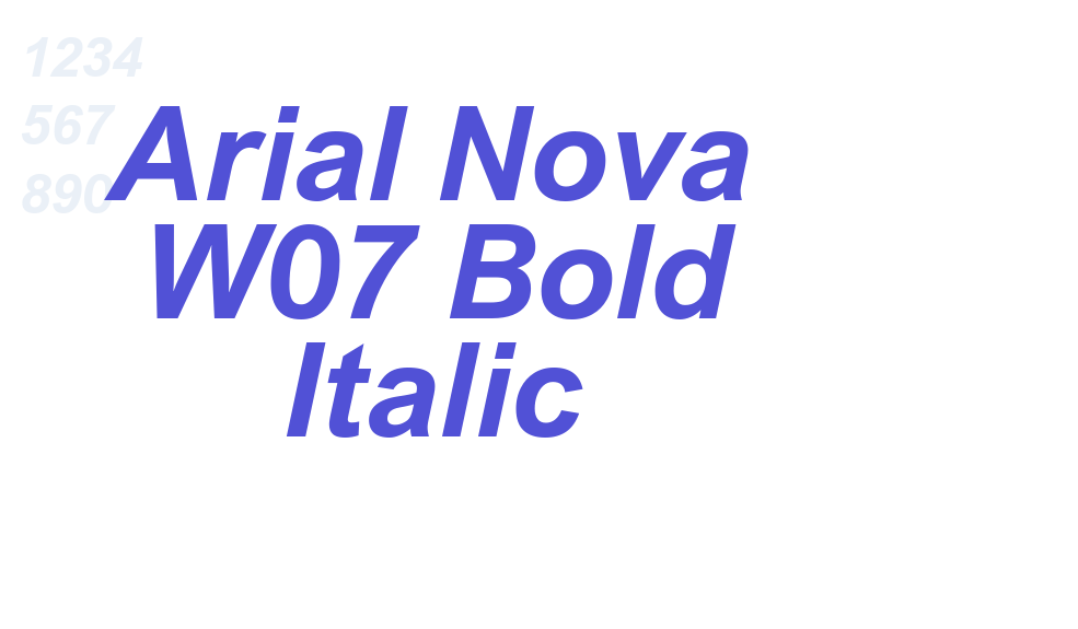 Arial Nova W07 Bold Italic-font-download