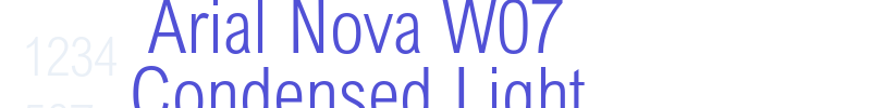 Arial Nova W07 Condensed Light-font