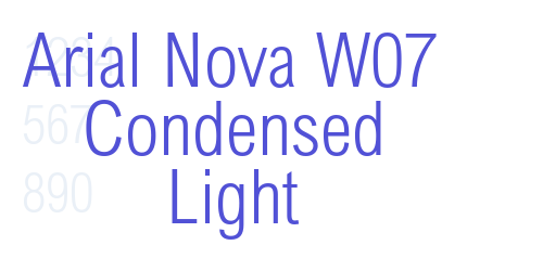 Arial Nova W07 Condensed Light
