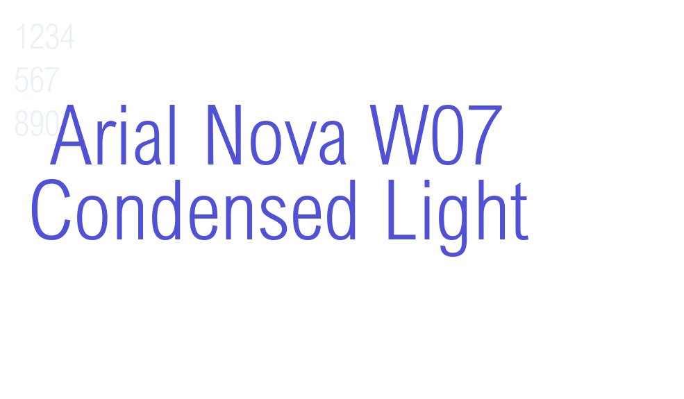 Arial Nova W07 Condensed Light-font-download