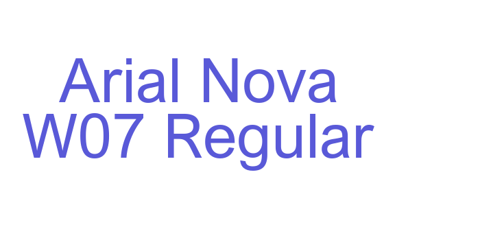 Arial Nova W07 Regular Font Download