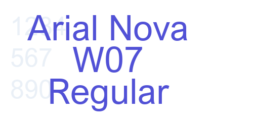 Arial Nova W07 Regular