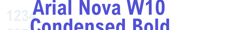 Arial Nova W10 Condensed Bold-font
