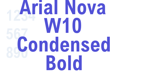Arial Nova W10 Condensed Bold
