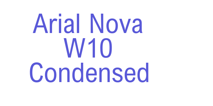 Arial Nova W10 Condensed Font Download