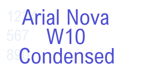 Arial Nova W10 Condensed