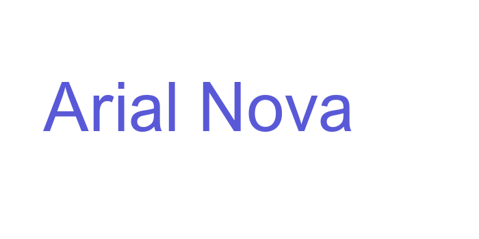 Arial Nova Font