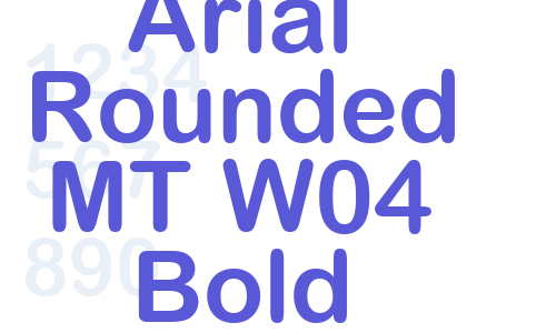 Arial Rounded MT W04 Bold Font