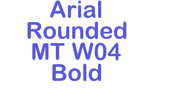 Arial Rounded MT W04 Bold Font Download