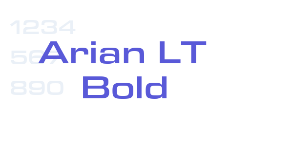 Arian LT Bold font free