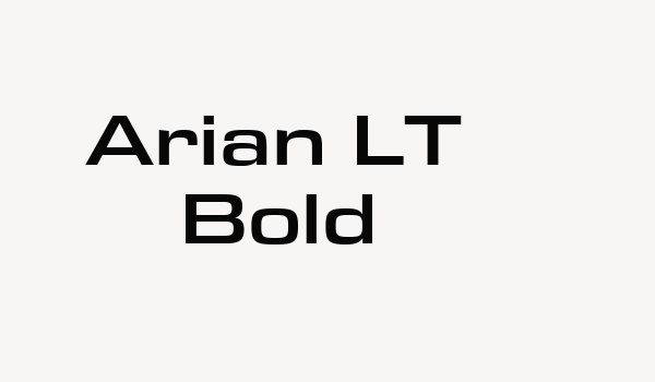 Arian LT Bold Font