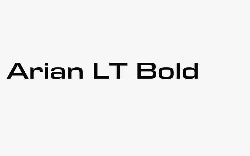 Arian LT Bold Font