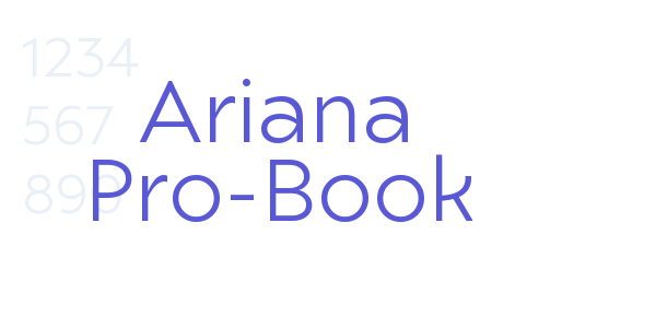 Ariana Pro-Book font free