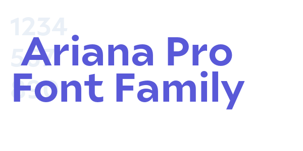 Ariana Pro Font Family font free