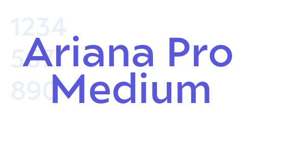 Ariana Pro Medium font free