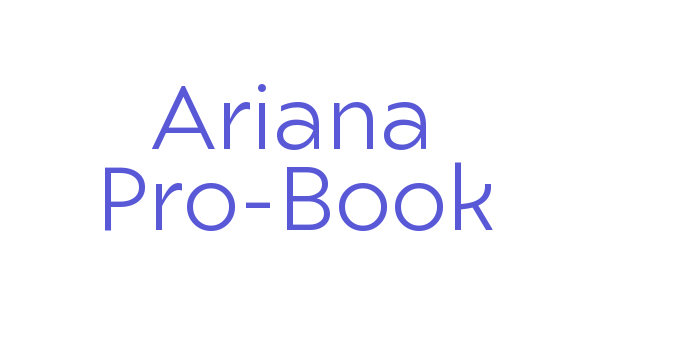 Ariana Pro-Book Font Download