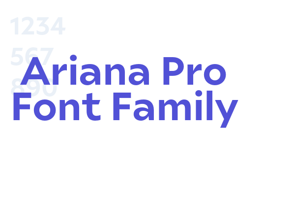 Ariana Pro Font Family