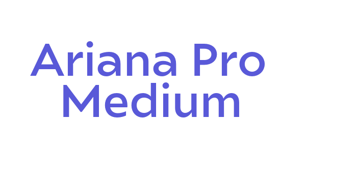 Ariana Pro Medium Font Download