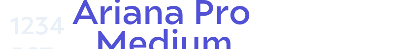 Ariana Pro Medium-font