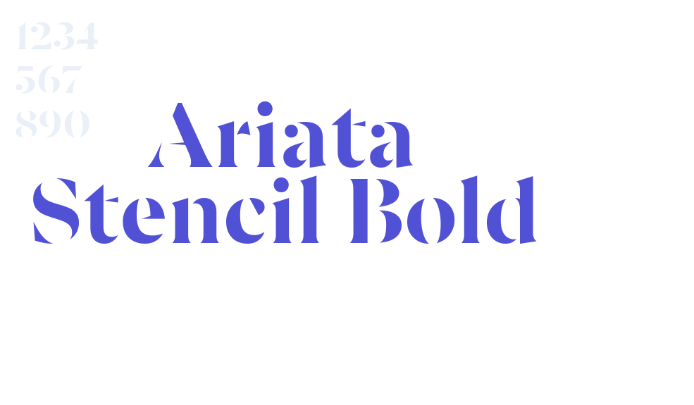 Ariata Stencil Bold-font-download