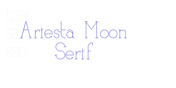 Ariesta Moon Serif font free