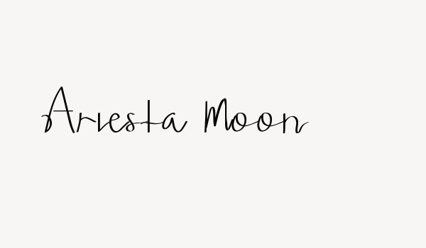 Ariesta Moon Font