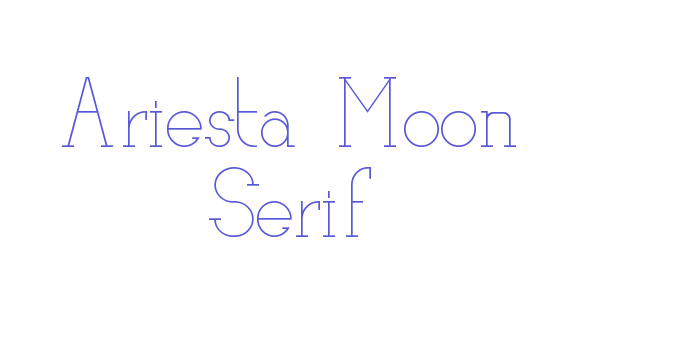 Ariesta Moon Serif Font