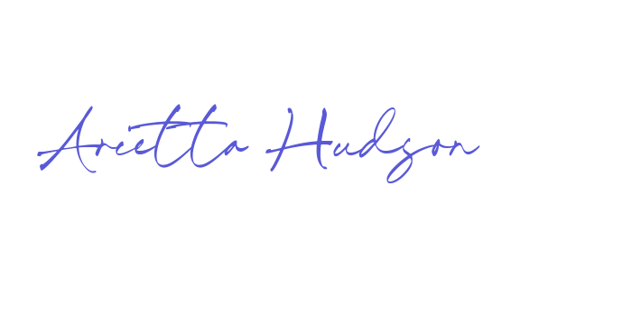 Arietta Hudson Font Download