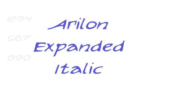 Arilon Expanded Italic font free