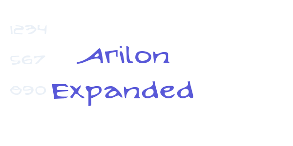 Arilon Expanded font free