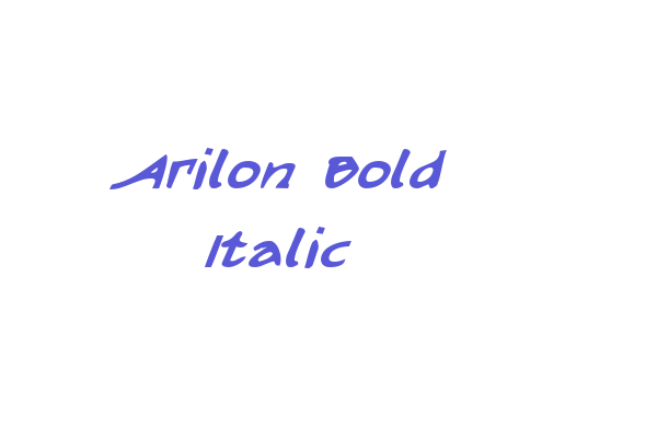 Arilon Bold Italic Font