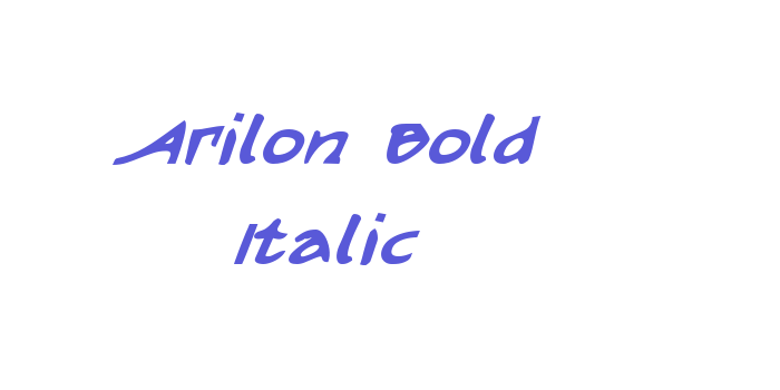 Arilon Bold Italic Font