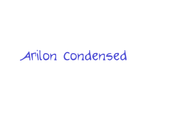 Arilon Condensed Font